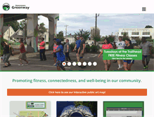 Tablet Screenshot of downtowngreenway.org